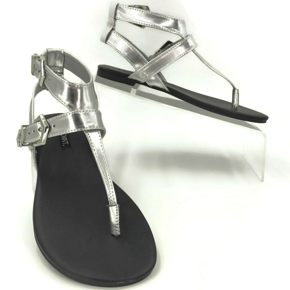 ShoeMint T-Strap Sandals Size 6 Med Ankle Straps - Picture 2 of 8
